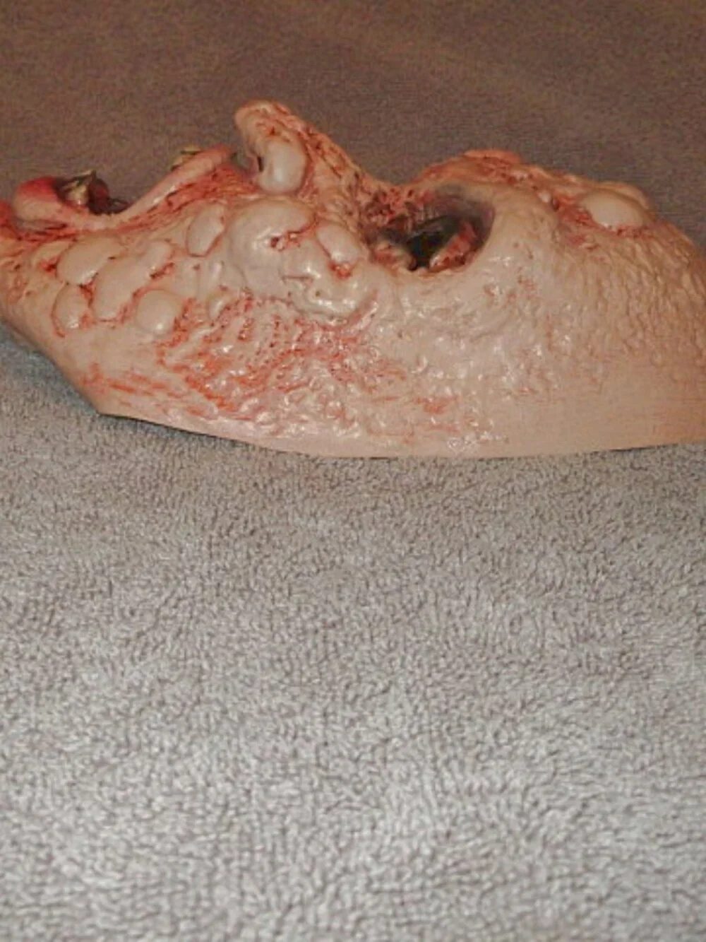 Ghoulish Mutated Zombie Latex Face Mask Pustules Boils Monster Halloween Cosplay